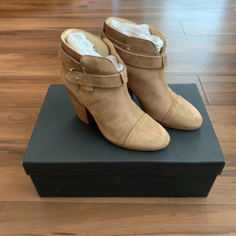 rag & bone Harrow Bootie in Camel Suede Size 36